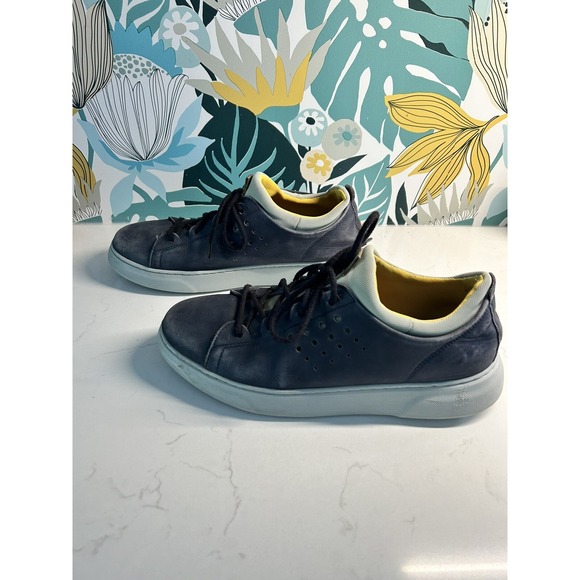 Samuel Hubbard Men's 'Flight Sport' Navy Leather Comfortable Sneakers Size 9.5 - Picture 4 of 7